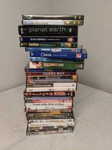 lot 33 image: DVDs Planet Earth, Clerks, Finding Nemo, Dr. Zhivago, etc.