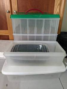 lot 248 image: Clear Storage Bins