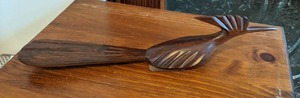 lot 280 image: Vintage MCM Carved Wood Roadrunner