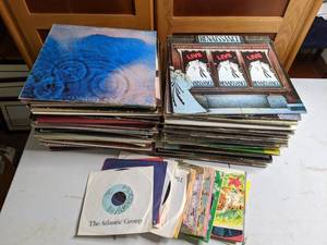 lot 211 image: Large Lot of Vintage Records 70s Rock