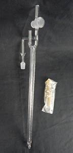 lot 11 image: Vintage Mercer Glass Works Merco Pyrex Glass Manometer No. 9498