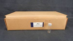lot 36 image: 1 Gross Lot of Mercer Glass Works Merco 2 DRAM 19 x 48 MM Push Cap Glass Shell Vials