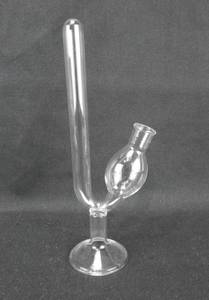 lot 65 image: Set of 2 Glass Small Fermentation Tubes With Foot