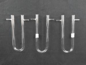 lot 70 image: Set of 3 - 200 MM Drying Tubes With Side Arms