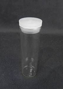 lot 99 image: Case of 72  Merco Mercer Glass Works 12 Dram Glass Shell Vials with Snap Cap
