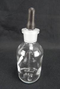 lot 114 image: Set of 3 Vintage 125 ML Lubin Dropping Bottles With Pipette Stoppers