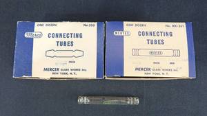 lot 148 image: Set of 24 Mercer Glass Works Mertex 516 Inch - 8.5 MM Glass Connecting Tubes
