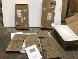 lot 4 image: Lot of 3 11 in. x 10.5 in. Bin Basket by Home Decorators Collection Customer Returns See Pictures