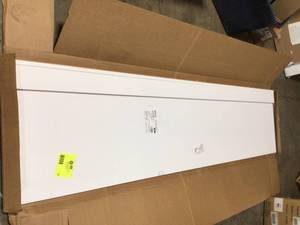 lot 14 image: Designer Series 1.5x96x24.5 in. Refrigerator End Panel in White by Hampton Bay Customer Returns See Pictures