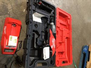 lot 23 image: MX FUEL Lithium-Ion Cordless Handheld Core Drill Kit with  Charger by Milwaukee (Batteries  NOT Included) Customer Returns See Pictures