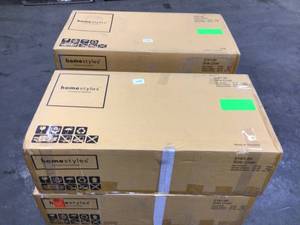 lot 44 image: Lot of 2 Arts and Crafts 7-Piece Black Rectangular Dining Set by HOMESTYLES Customer Returns See Pictures