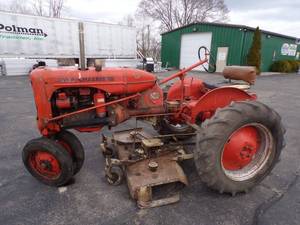 Allis Chalmers C Tractor with 5 Woods Mower