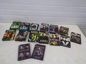 1-13 Seasons of CSI on DVD and 1-2 of Gotham DVDs