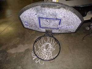 Basketball Backboard, hoop and net