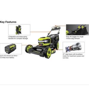 lot 38 image: 21 in. 40-Volt Lithium-Ion Brushless Without battery & charger retail price in Home Depot is $449.00