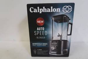 lot 606 image: Calphalon - Power Sense 10-Speed Blender - Dark Stainless Steel - BLCLMB1