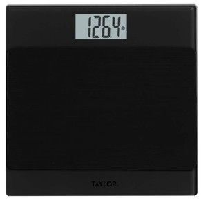 lot 675 image: Glass Digital Scale with Anti-Slip Mat GrayBlack - Taylor