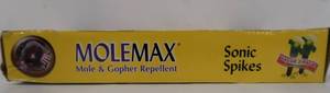 lot 671 image: MOLEMAX Sonic Mole Spike Electronic Repellent 2-Pack