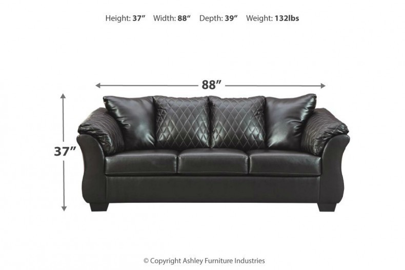 lot 3 image: Signature Design by Ashley, Betrillo Sofa Black, 4050238 - BRAND NEW - NO RESERVE