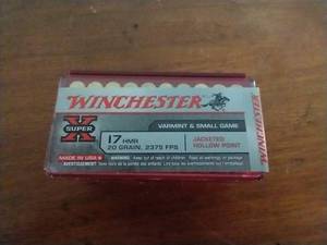 50 Rounds 17 HMR Jacketed Hollow Point Ammunition