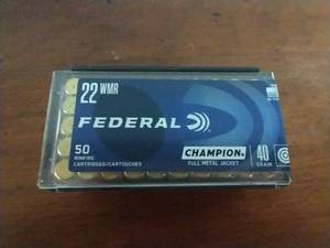 50 Rounds .22 Mag FMJ Ammunition