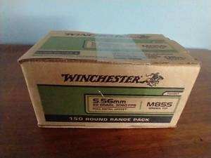 150 Rounds 5.56 Green Tip FMJ Ammunition