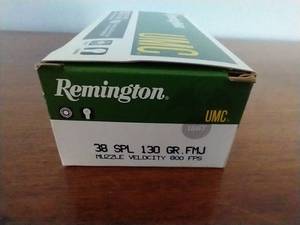 50 Rounds .38 Special FMJ Ammunition