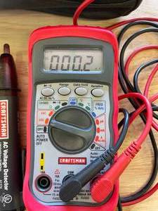 lot 5 image: Craftsman Auto Ranging Digital Muiti-meter Reader Voltage Detector