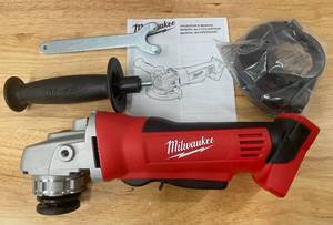 lot 1 image: MILWAUKEE Tool M18 18-Volt Lithium-Ion Cordless 4-12 in. Cut-OffGrinder (Tool-Only)