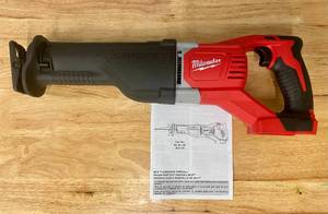 lot 2 image: MILWAUKEE Tool M18 18-Volt Lithium-Ion Cordless SAWZALL Reciprocating Saw (Tool-Only)