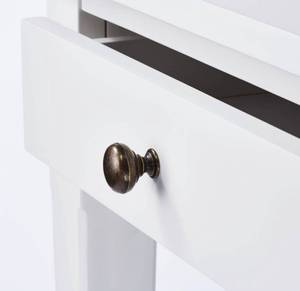 lot 30 image: Dana Point Console Sofa Table 3 Drawers-White