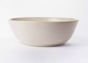 lot 32 image: Stoneware Large Serving Bowl by Studio McGee White w Flex