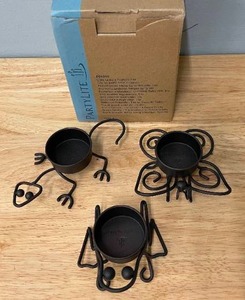 lot 105 image: Partylite Little Critters TeaLight Candle Holder Set