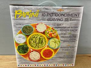 lot 107 image: Parini Torlilla Dip Plate and Dish Set