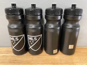 lot 108 image: Lot of 4 MLS Major League Soccer Sport Top Water Bottles