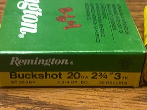(5) 20gauge #3-Buck-Shot