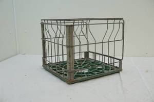 Vintage milk bottle crate