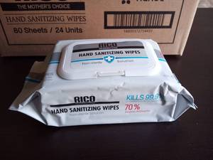 Rico Hand sanitizing wipes (Case pack 24)
