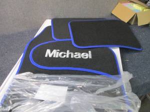 lot 311 image: 4 pc Personalized Floor Mats...