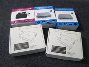 lot 340 image: 3 Game Cube Controller Adapters,2 P...