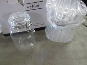 lot 43 image: 4 Glass Storage Jars...