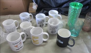 lot 67 image: Gift Mugs & Assorted Glassware...