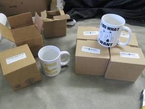 lot 78 image: 5 Cat  I Do What I Want mugs, 2 Z...