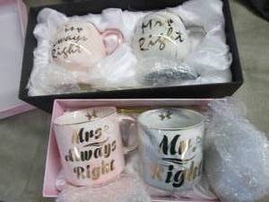 lot 91 image: 2 Mr & Mrs Always Right Coffee Mug...
