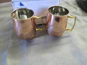 lot 105 image: Copper Mule Mugs...