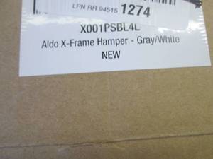 lot 107 image: Aldo X-Frame Hamper GrayWhite...