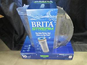 lot 112 image: 10 Cup Brita Stream Pitcher...