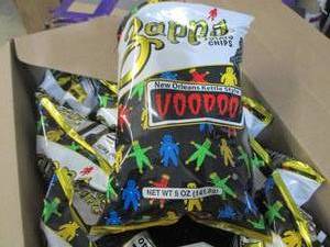 lot 199 image: Case of 5 oz Bags Zapps New Orlean...