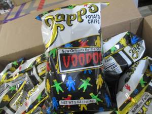 lot 232 image: Case of 5 oz Bags Zapps New Orlean...