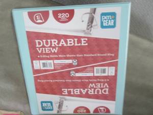 lot 411 image: 8 - 1 inch Durable View D-Ring Bind...